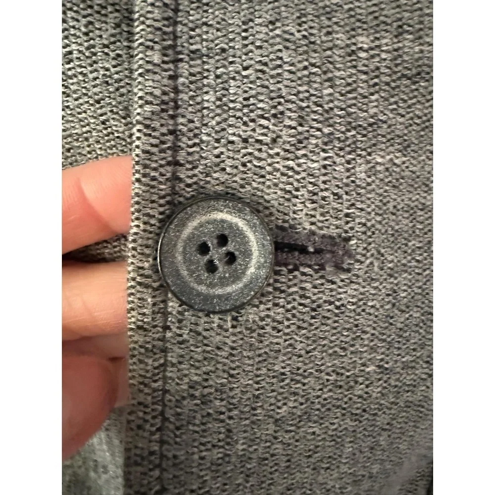 Armani Junior Boys Blazer Coat size 10 Grey Black Classic Elbow Patches Designer